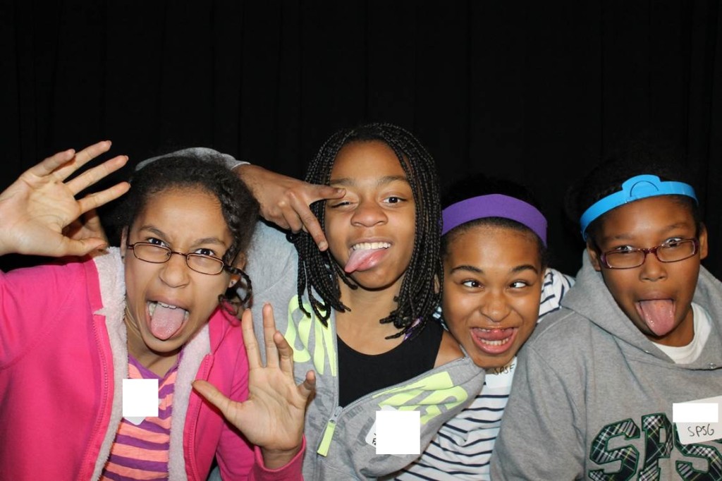 B.E.S.T. Middle School students in the photo booth